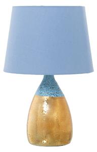 Desk lamp Alexandra House Living Blue Golden Ceramic 60 W 13 x 26 x 13 cm