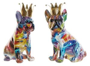 Decorative Figure DKD Home Decor 18,5 x 11,5 x 23,5 cm Multicolour Dog (2 Units)