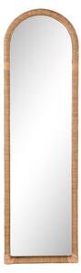 Wall mirror Home ESPRIT Natural Crystal Scandi 48,5 x 4,5 x 170 cm