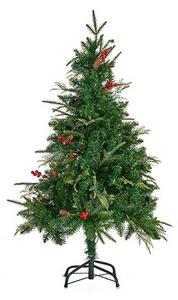 Christmas Tree Red Metal Brown Green Plastic