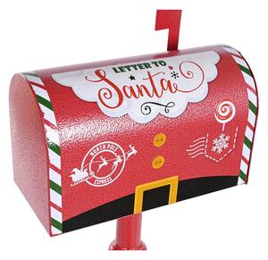 Christmas bauble DKD Home Decor White Black Red Green Letterbox 33 x 18 x 100,5 cm