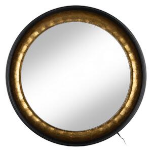 Wall mirror Black Golden 90 x 9 x 90 cm