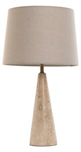 Desk lamp Home ESPRIT Beige Linen Marble 35 x 35 x 64 cm