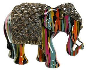 Decorative Figure Home ESPRIT Multicolour Resin Elephant 31 x 14 x 22 cm