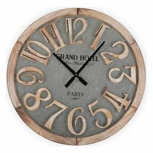 Wall Clock Versa 21110026 Metal MDF Wood 5 x 60 x 60 cm Brown Grey