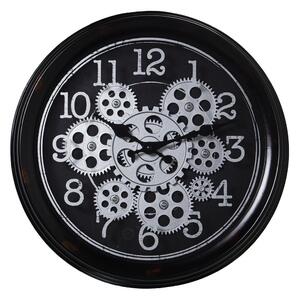 Wall Clock Alexandra House Living Black Acrylic Plastic 36 x 7 x 36 cm Silver