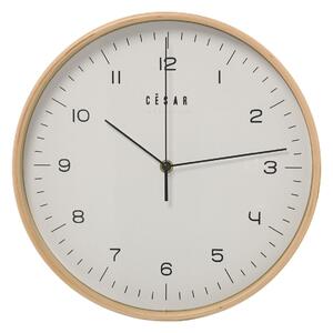 Wall Clock Alexandra House Living White Brown Wood 32 x 4 x 32 cm