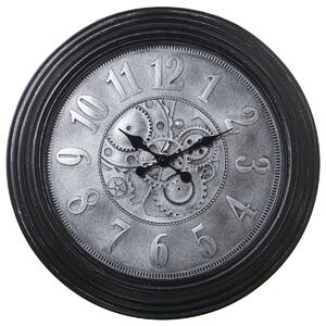 Wall Clock Alexandra House Living Black Silver Acrylic Plastic 58 x 58 x 6 cm