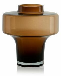 Vase Alexandra House Living Brown Glass 21 x 22 x 21 cm