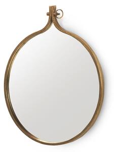 Hanging mirror Alexandra House Living Golden 60 x 72 x 2 cm