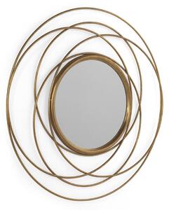 Hanging mirror Alexandra House Living Golden 89 x 89 x 2 cm