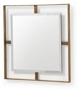 Hanging mirror Alexandra House Living Golden 71 x 71 x 3 cm