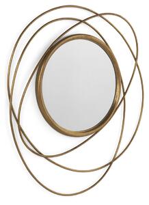 Hanging mirror Alexandra House Living Golden 76 x 84 x 3 cm