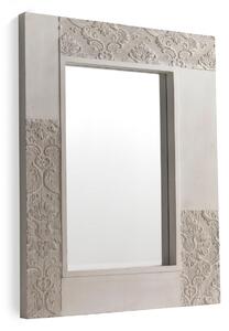 Hanging mirror Alexandra House Living White 80 x 100 x 5 cm