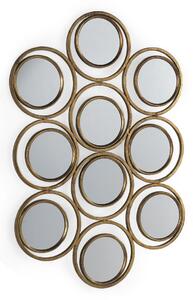 Hanging mirror Alexandra House Living Golden 59 x 87 x 3 cm