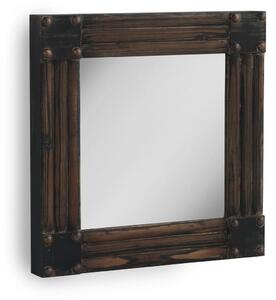 Hanging mirror Alexandra House Living Brown 57 x 57 x 6 cm