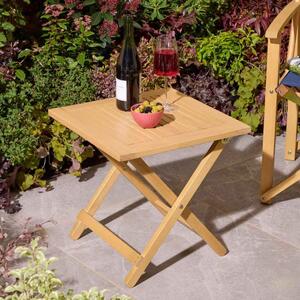 Cultivate Square Folding Side Table in Natural