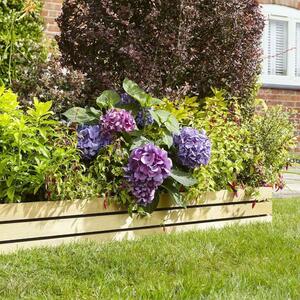Bloomspace Wooden Garden Set Of 2 Border Fence 350 x 1200 in Natural