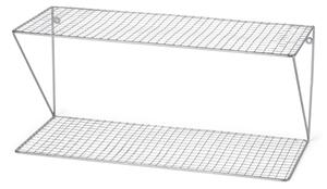Shoe rack - Iron. 60 x 25 x 27 cm. - Silver Grey - Søstrene Grene