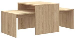Coffee Table Set Sonoma Oak 100x48x40 cm Engineered Wood