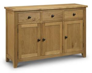 Aaralyn Wooden Sideboard In Oak With 3 Door And 3 Drawer