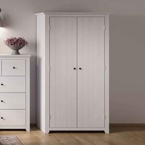 Havanan Wooden Wardrobe With 2 Doors - White