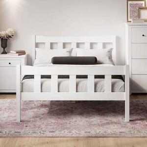 Havanan Wooden Double Bed - White