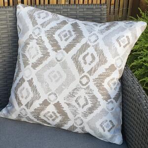 Set of 2 Patterned Scatter Outdoor Cushions Grey