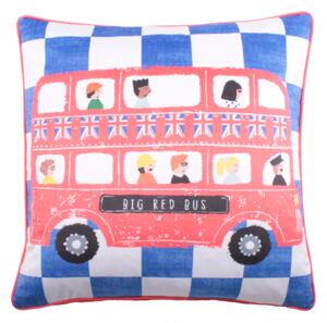 On the Move Square Cushion Blue