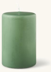 Pillar candle 12 cm - Paraffin. 7.7 x 12 cm. - Moss Green - Søstrene Grene