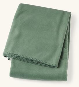 Fleece blanket - Polyester. 180 x 130 cm. - Moss Green - Søstrene Grene