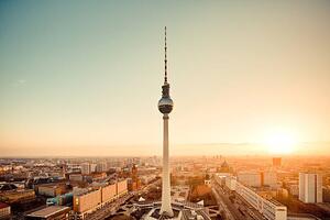 Photography Berlin skyline with Tv Tower, (Fernsehturm), spreephoto.de