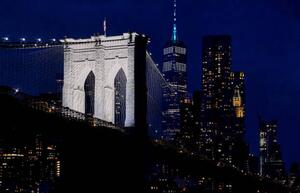 Photography Brooklyn Bridge night view, Mark Meredith