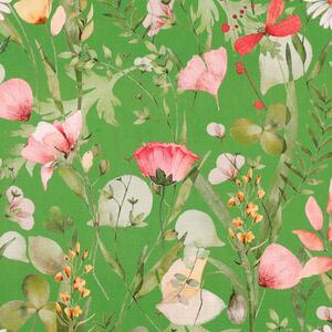 Linda Barker Alda 100% Cotton Fabric Green