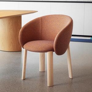 Nebula Wood Miniforms Chair with armrests