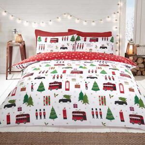 Christmas Collage Duvet Cover Bedding Set Multi