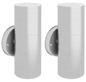 Outdoor Wall Lights 2 pcs Stainless Steel Up/Downwards