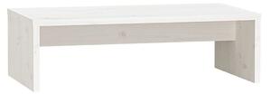 Monitor Stand White 50x27x15 cm Solid Wood Pine
