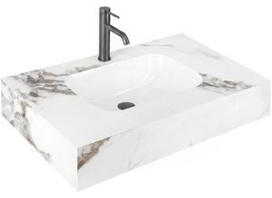 Wall-hung washbasin REA Aresa Cold Jade 80