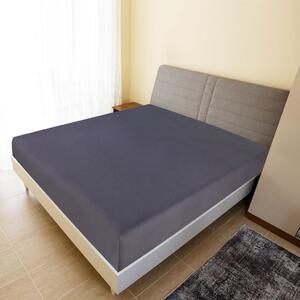 Jersey Fitted Sheet Anthracite 160x200 cm Cotton