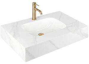 Wall-hung washbasin REA Aresa Belt White 80