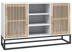 Sideboard White 105x30x65 cm Engineered Wood