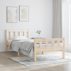 Bed Frame without Mattress Solid Wood Small Single