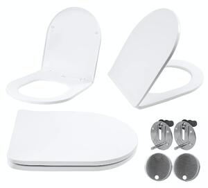 Toilet seat UF FLAT WHITE CARLO