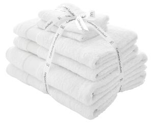 Catherine Lansfield Anti Bacterial Six Towel Bale Towels White