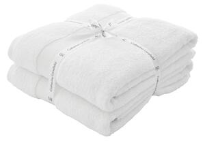 Catherine Lansfield Anti Bacterial Two Bath Sheet Towels White