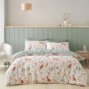 Catherine Lansfield Enchanted Twilight Duvet Cover Bedding Set Natural