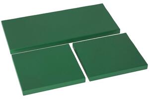 Outsunny Outdoor Seat Cushion Pads for Rattan Furniture, 3 PCs Garden Furniture Cushions, Green