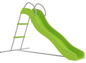 AIYAPLAY Freestanding Kids Slide with Climbing Ladder, Outdoor Playground Equipment for Children Ages 3-8 Years, Green