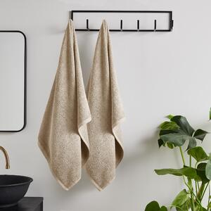 Catherine Lansfield Quick Dry Two Bath Sheet Towels Natural